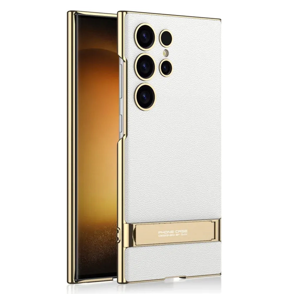 GKK Triumph Ultra-Thin Plain Leather Phone Case For Samsung Galaxy S23 Ultra
