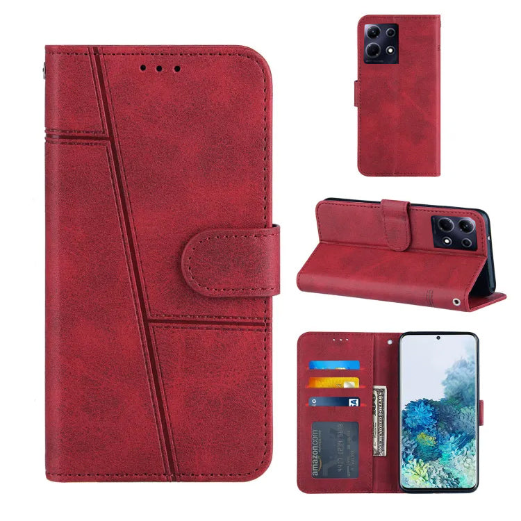 RETRO BOOKLET LEATHER WALLET CASE FOR INFINIX NOTE 30 4G
