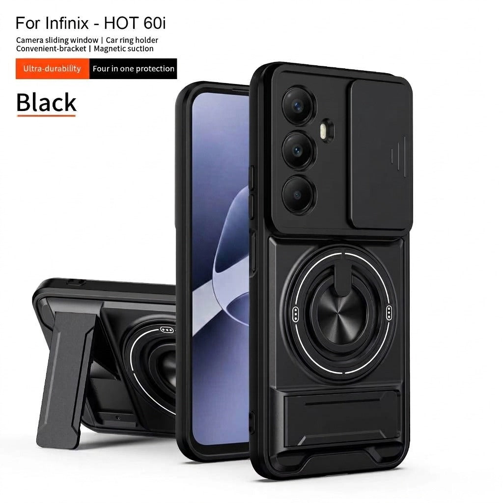 (Free Shipping ) Camera Guard Kickstand Case for Infinix Hot 60 / 60i