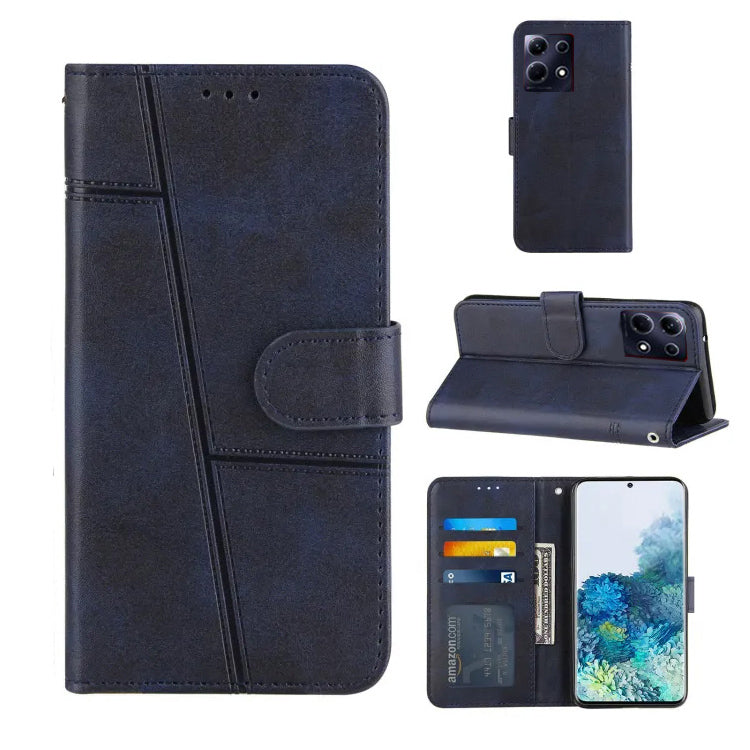 RETRO BOOKLET LEATHER WALLET CASE FOR INFINIX NOTE 30 4G