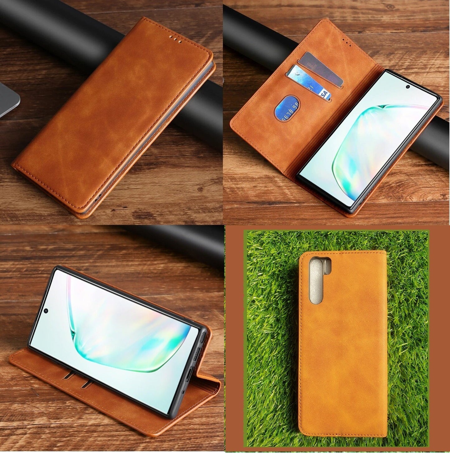 [FREE SHIPPING] Luxury Retro Stand Flip Leather Case For Oppo F15