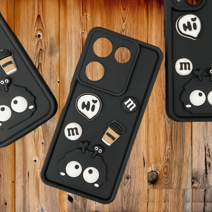 [FREE SHIPPING] 3D Briquette m&m icons Liquid silicon Case for Tecno Camon 20/20 Pro
