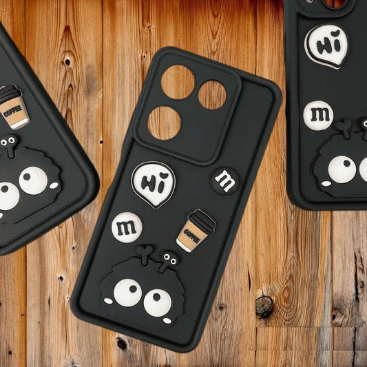 [FREE SHIPPING] 3D Briquette m&m icons Liquid silicon Case for Tecno Camon 20/20 Pro
