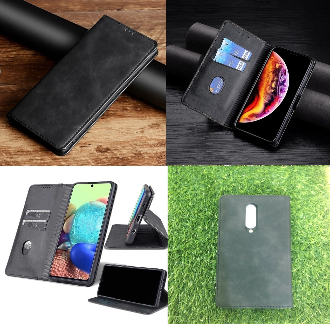 [FREE SHIPPING] Luxury Retro Stand Flip Leather Case For Oneplus 8