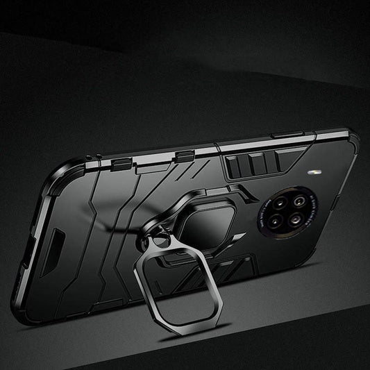 [FREE SHIPPING] Armor Shockproof (With Ring Holder) Full Protection Case For Huawei Y9a - Black