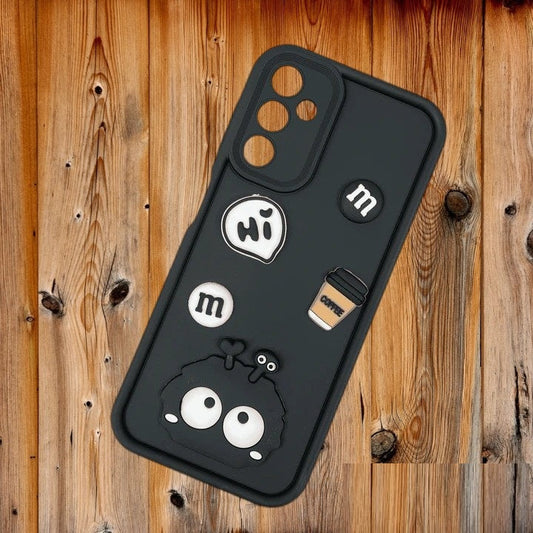 [FREE SHIPPING] 3D Briquette m&m icons Liquid silicon Case for Samsung A14