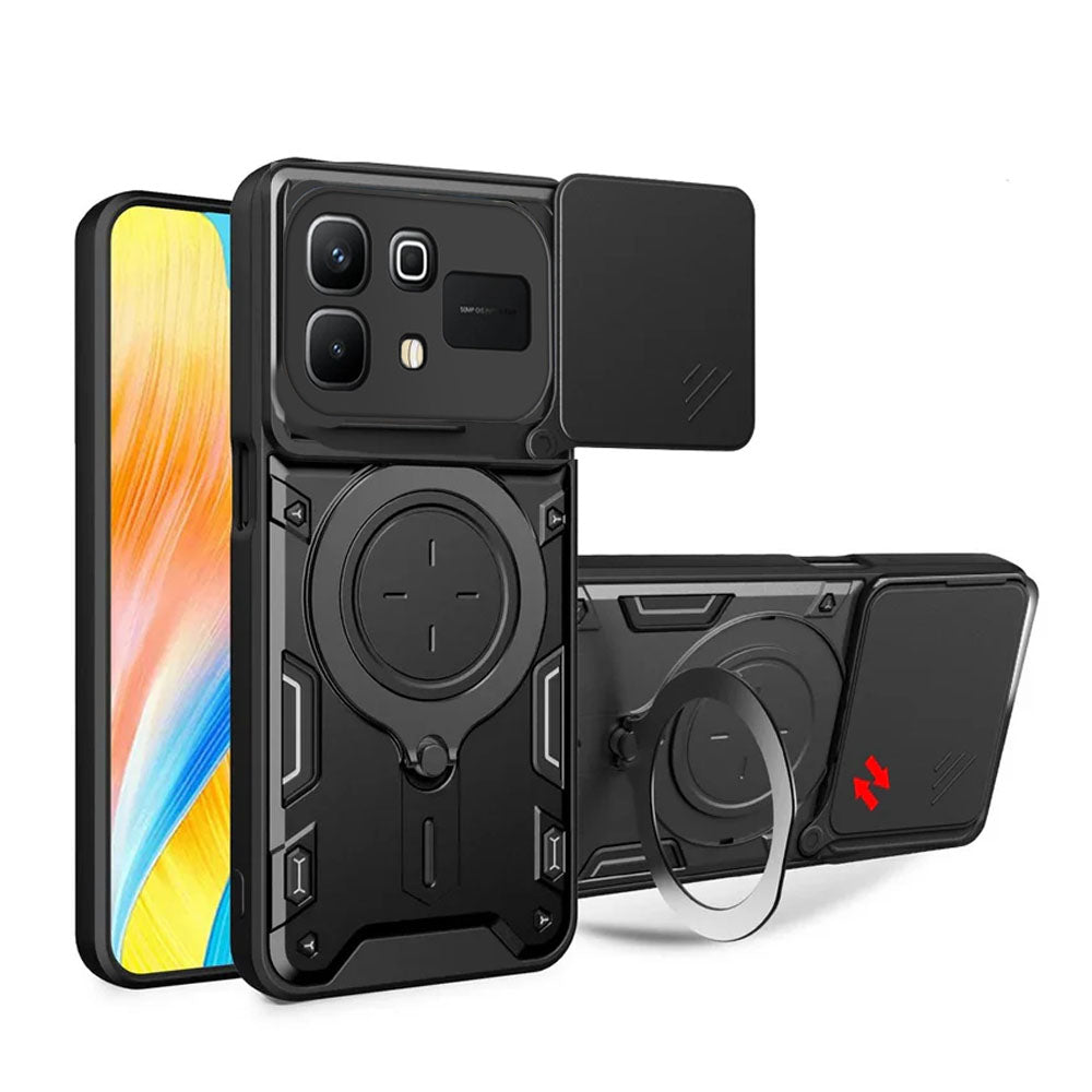 [FREE SHIPPING] METAL RING CASE FOR INFINIX NOTE 60 PRO