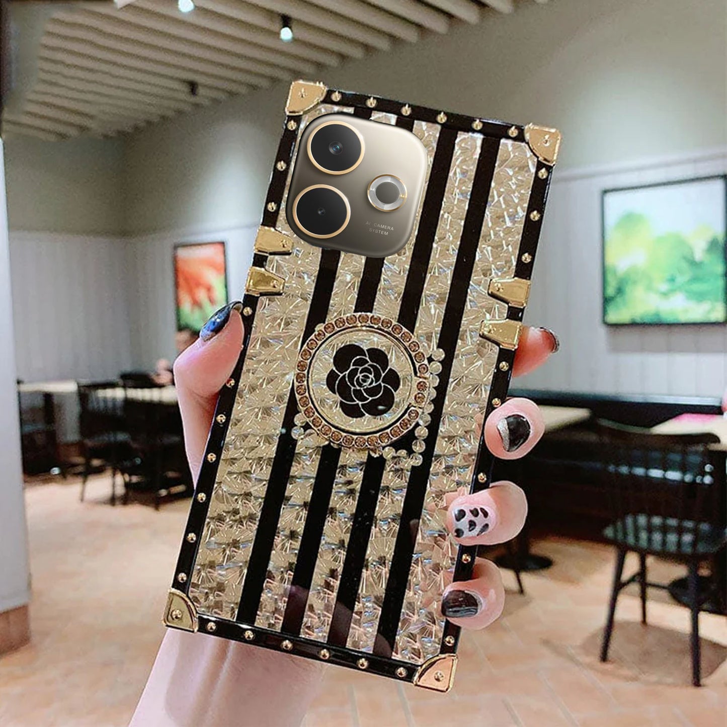 [FREE SHIPPING] DIAMOND FASHION CASE FOR OPPO A5 PRO