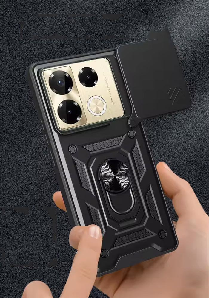 [FREE SHIPPING] ARMOR SHOCKPROOF (WITH RING HOLDER) FULL PROTECTION CASE FOR INFINIX NOTE 40 PRO