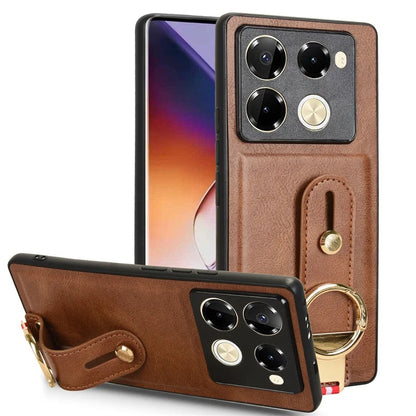 [FREE SHIPPING] BUSINESS PU LEATHER CASE FOR INFINIX NOTE 40 PRO