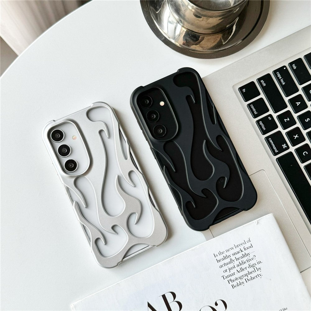[FREE SHIPPING] FLAME SHAPED HOLLOWED FROSTED PHONE COVER SAMSUNG A15