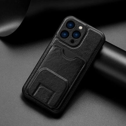 [FREE SHIPPING] Clair Back Card Slot Leather Case for Iphone 16 Pro Max