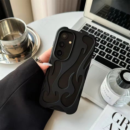 [FREE SHIPPING] FLAME SHAPED HOLLOWED FROSTED PHONE COVER SAMSUNG A15