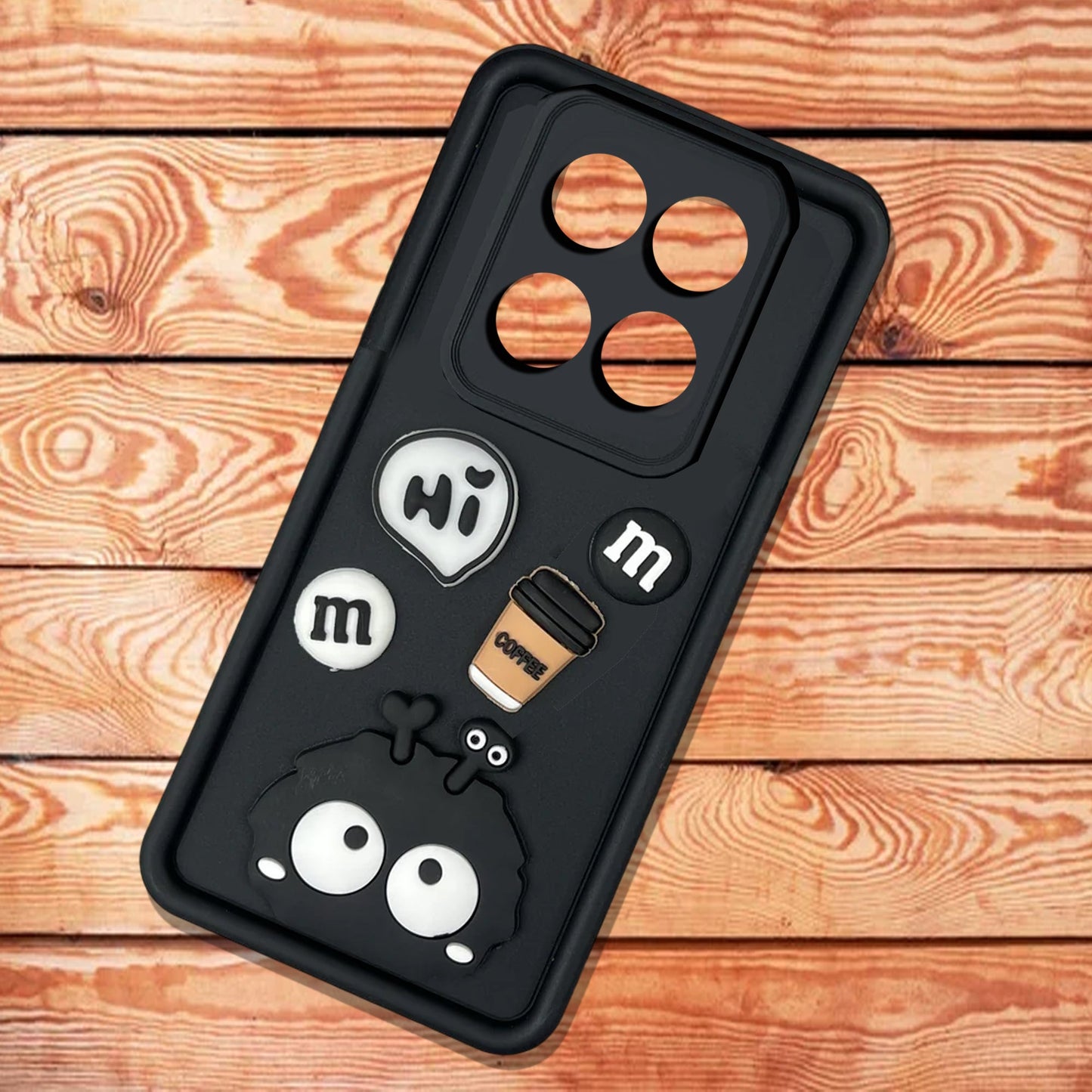 [FREE SHIPPING] 3D Briquette m&m icons Liquid silicon Case for Redmi Note 14 Pro