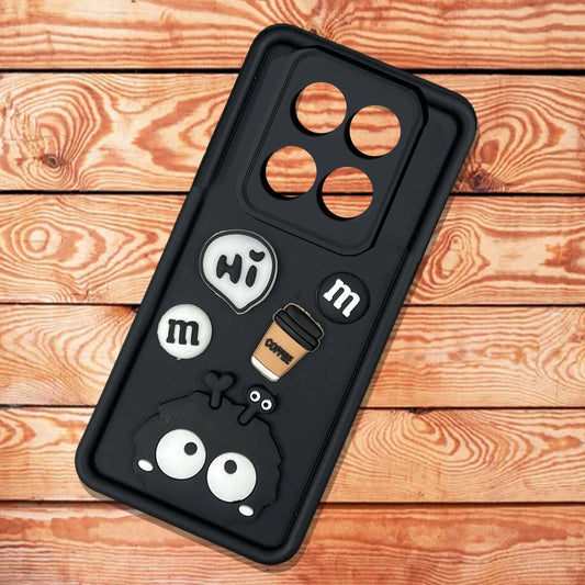 [FREE SHIPPING] 3D Briquette m&m icons Liquid silicon Case for Redmi Note 14 Pro