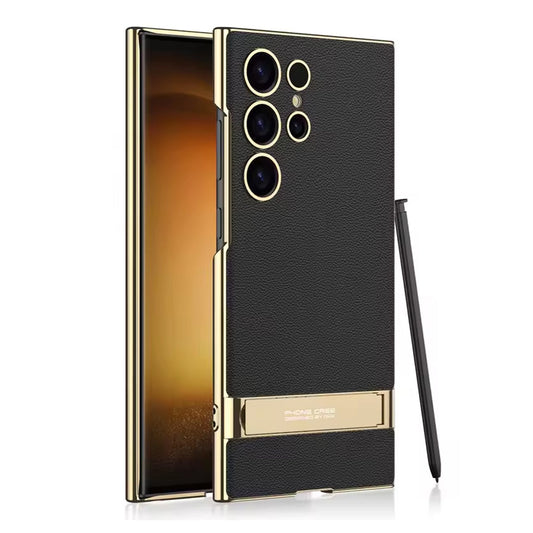 [FREE SHIPPING] GKK Triumph Ultra-Thin Plain Leather Phone Case For Samsung Galaxy S25 Ultra