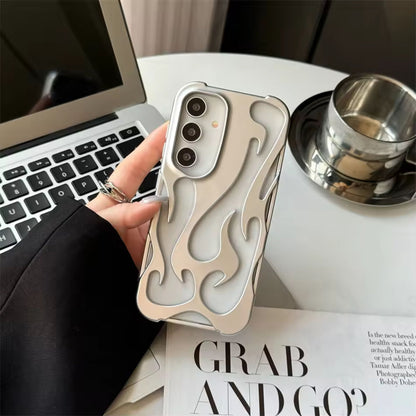 [FREE SHIPPING] FLAME SHAPED HOLLOWED FROSTED PHONE COVER SAMSUNG A15
