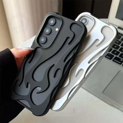 [FREE SHIPPING] FLAME SHAPED HOLLOWED FROSTED PHONE COVER SAMSUNG A15