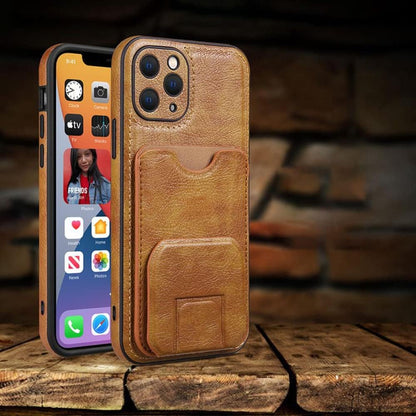 [FREE SHIPPING] Clair Back Card Slot Leather Case for Iphone 15 Pro Max
