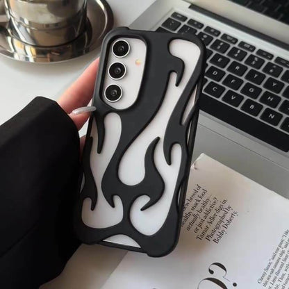 [FREE SHIPPING] FLAME SHAPED HOLLOWED FROSTED PHONE COVER SAMSUNG A15