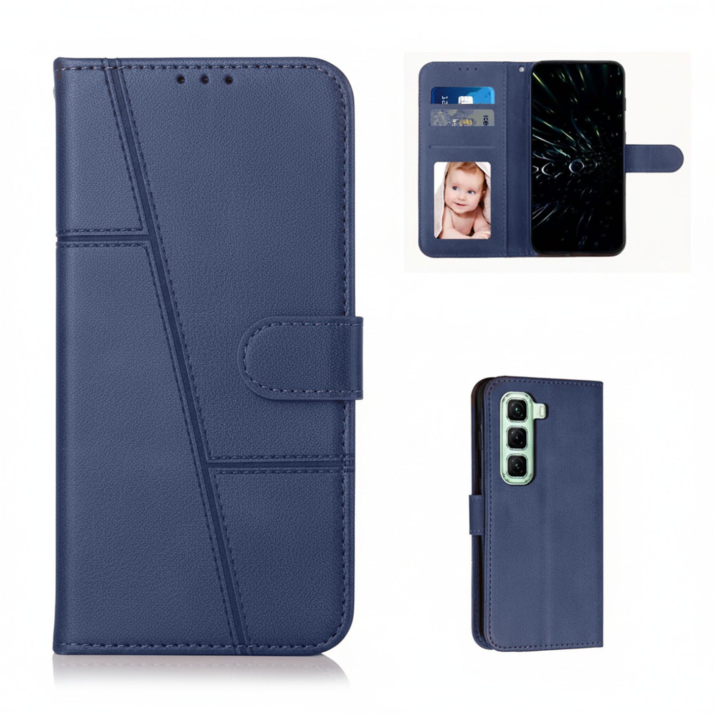FREE SHIPPING] BOOKLETLEATHER CASE FOR INFINIX HOT 60 PRO PLUS