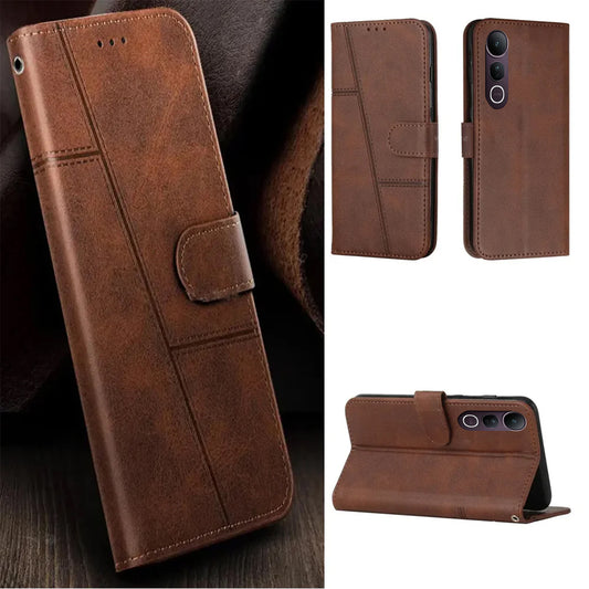 [FREE SHIPPING] BOOKLET FLIP L EATHER CASE FOR VIVO V50 LITE
