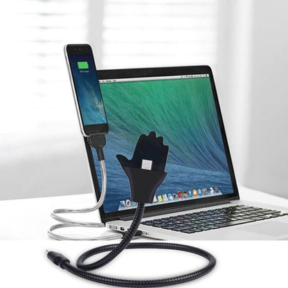 [FREE SHIPPING] Palm Support Data Cable Bendable Hose Car Charging Cable Snake Bracket Line For Type C