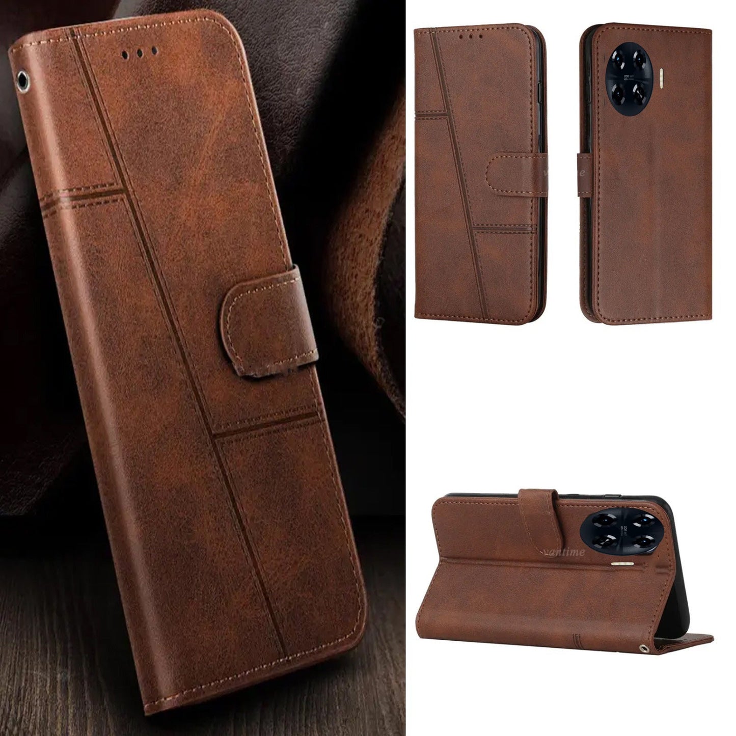 [FREE SHIPPING] BOOKLET  LEATHER CASE FOR TECNO SPARK 20 PRO PLUS