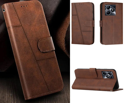 [FREE SHIPPING] BOOKLET LEATHER CASE FOR REALME C53