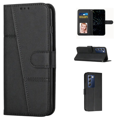 [FREE SHIPPING] BOOKLET LEATHER CASE FOR VIVO Y100