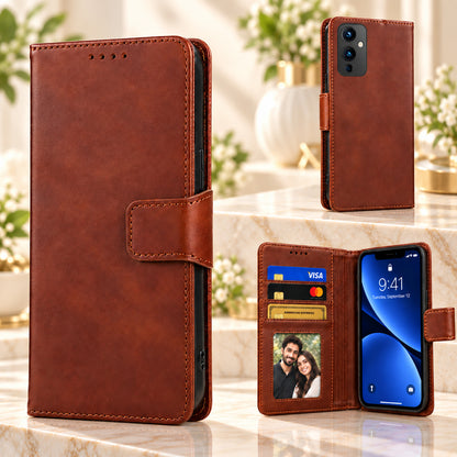 [FREE SHIPPING] FLIP LEATHER CASE FOR ONEPLUS 9