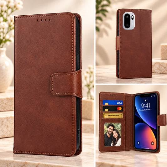 [FREE SHIPPING] FLIP LEATHER CASE FOR ONEPLUS 15R/ACE 6 /ACE 6T