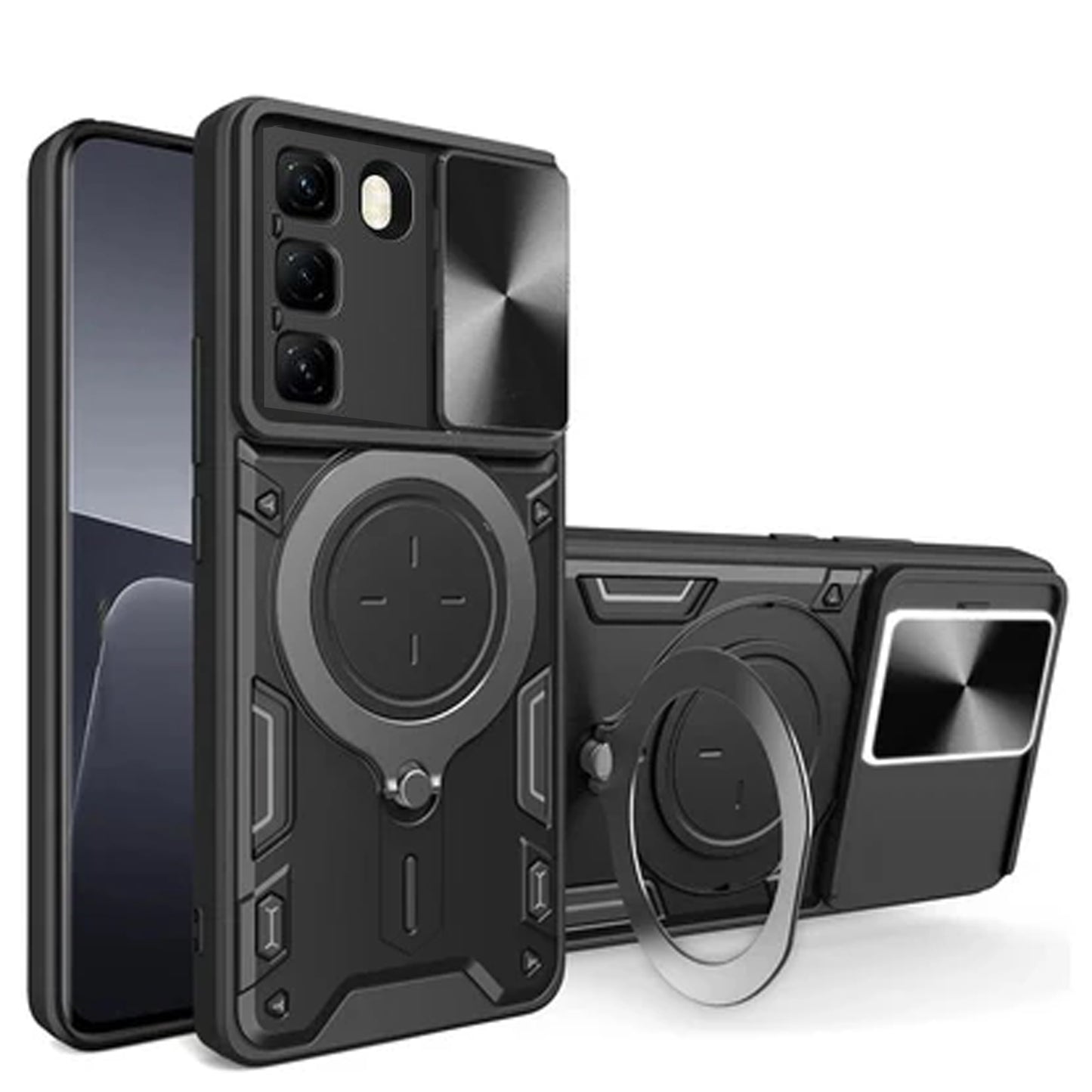 [FREE SHIPPING] METAL RING CASE FOR INFINIX NOTE 50 PRO PLUS