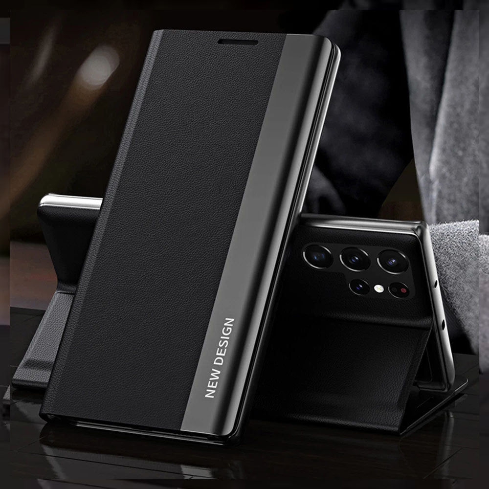 [FREE SHIPPING] CLASSIC BUSINESS FLIP CASE FOR SAMSUNG S21 ULTRA