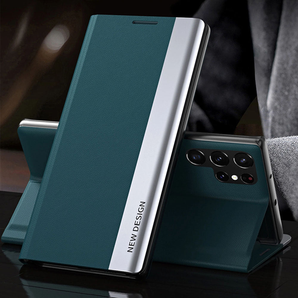 [FREE SHIPPING] CLASSIC BUSINESS FLIP CASE FOR SAMSUNG S21 ULTRA