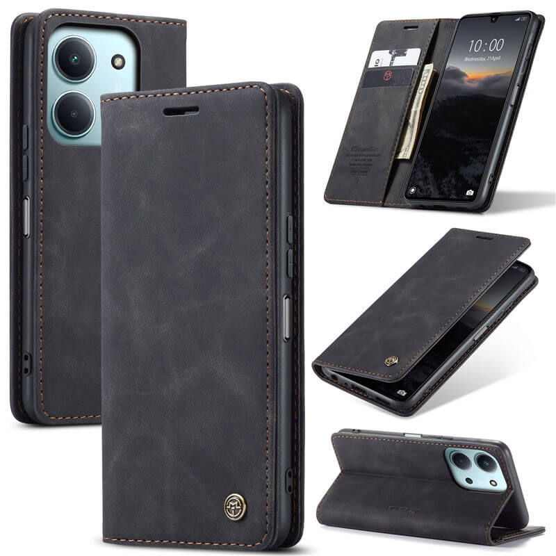 [FREE SHIPPING] CASEME RETRO FLIP LEATHER CASE FOR REDMI 15C