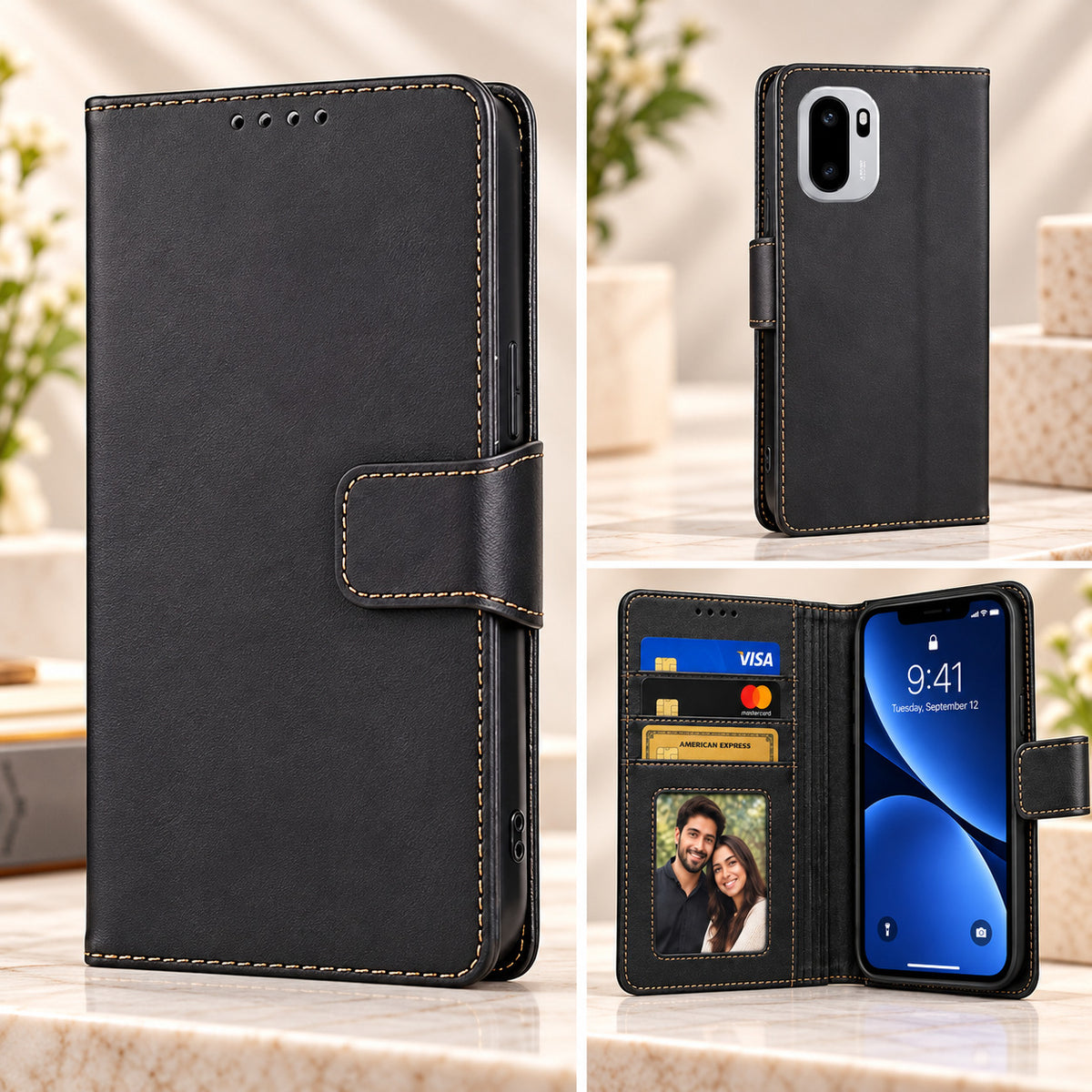 [FREE SHIPPING] FLIP LEATHER CASE FOR ONEPLUS 15R/ACE 6 /ACE 6T