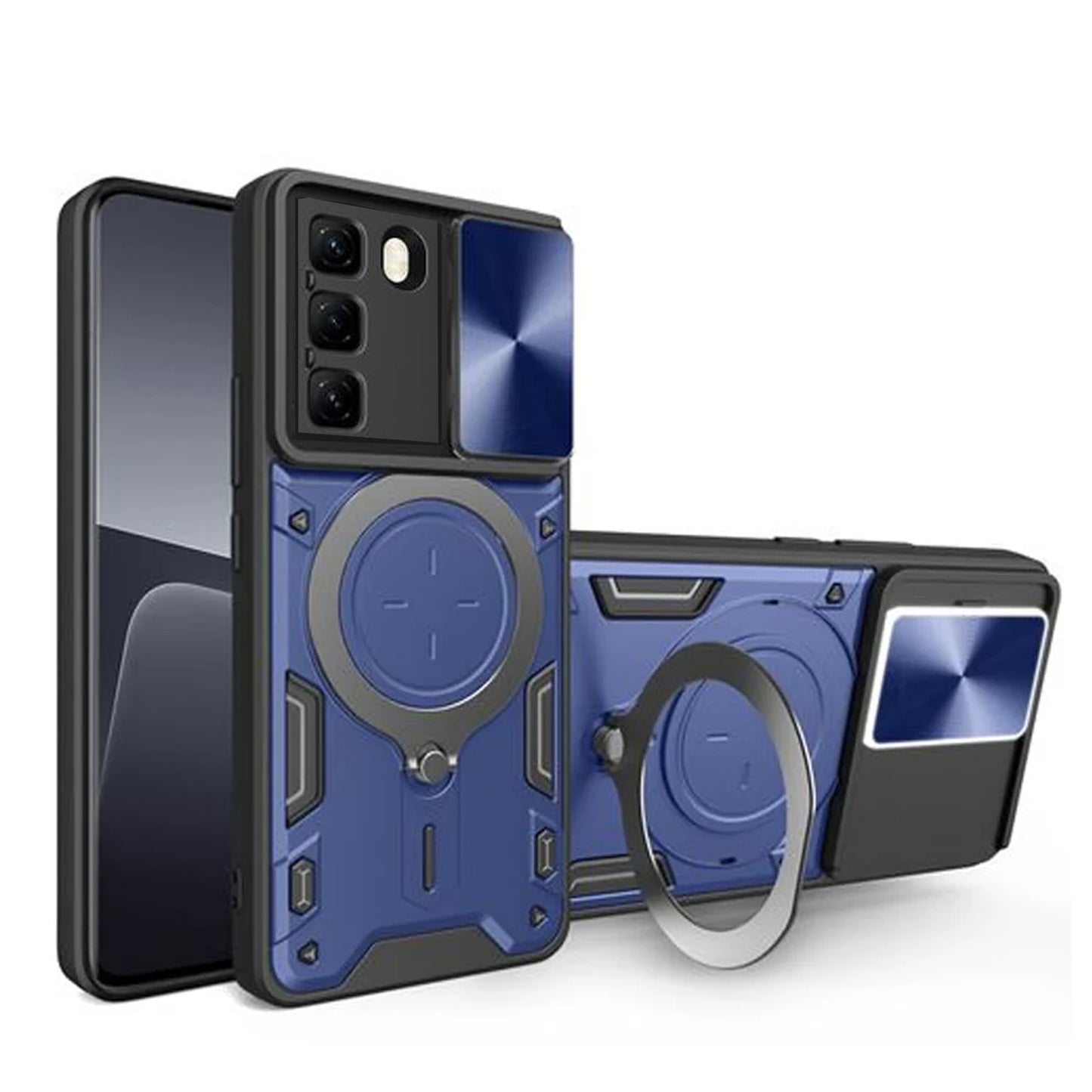 [FREE SHIPPING] METAL RING CASE FOR INFINIX NOTE 50 PRO PLUS