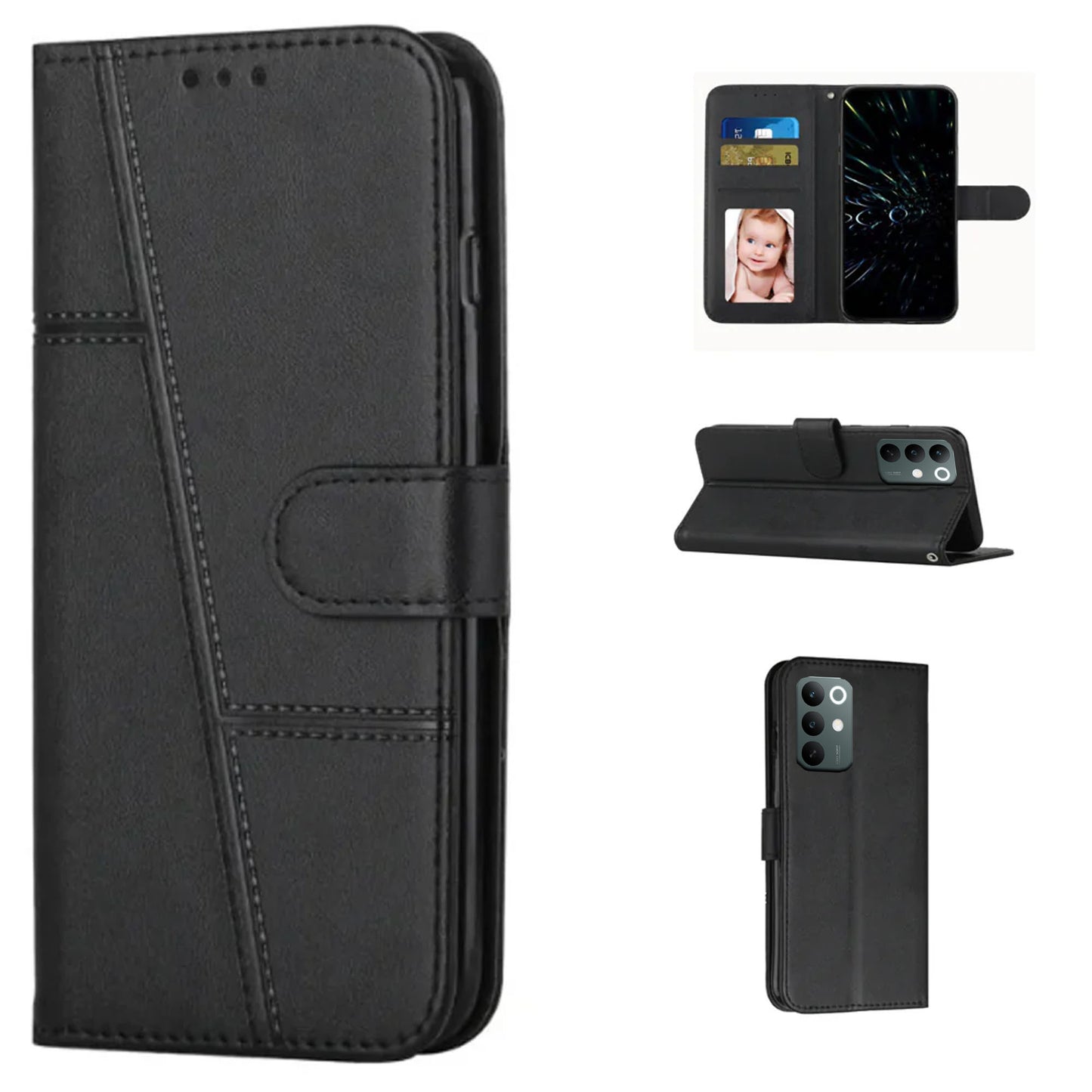 [FREE SHIPPING] BOOKLET LEATHER CASE FOR REALME C85
