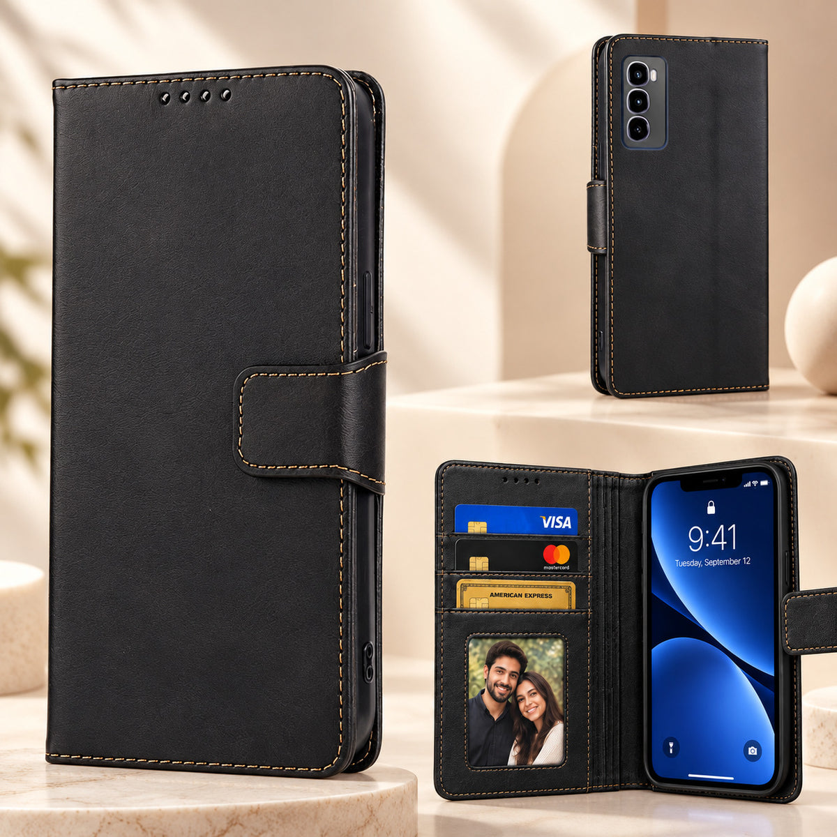 [FREE SHIPPING] FLIP LEATHER CASE FOR ITEL CITY 100