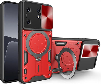 [FREE SHIPPING] Metal Ring Camera Protect Armor Hybrid Rotating Holder Back Cover For Infinix Zero 30 4G