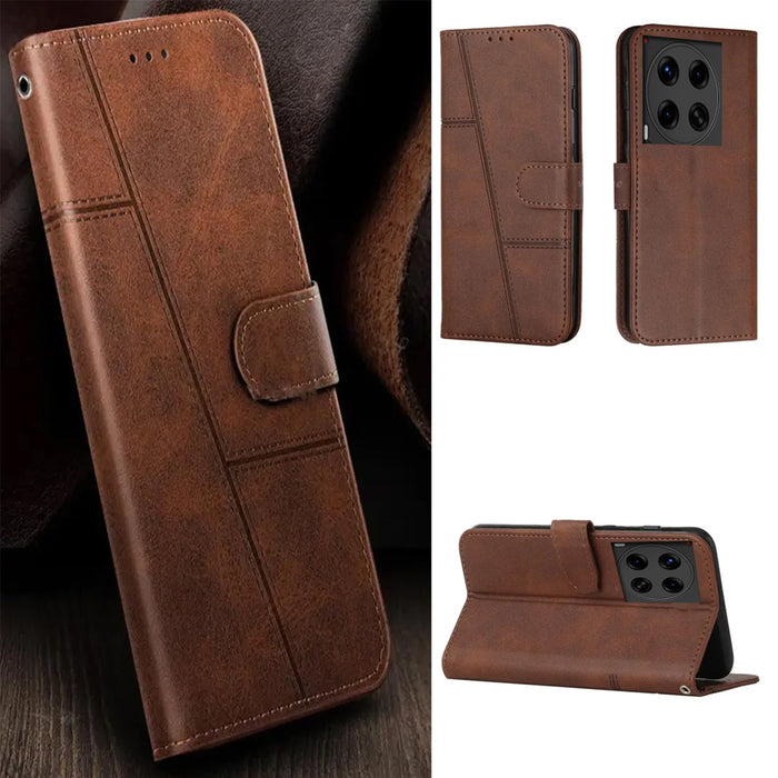 [FREE SHIPPING] BOOKLET LEATHER CASE FOR TECNO CAMON 30