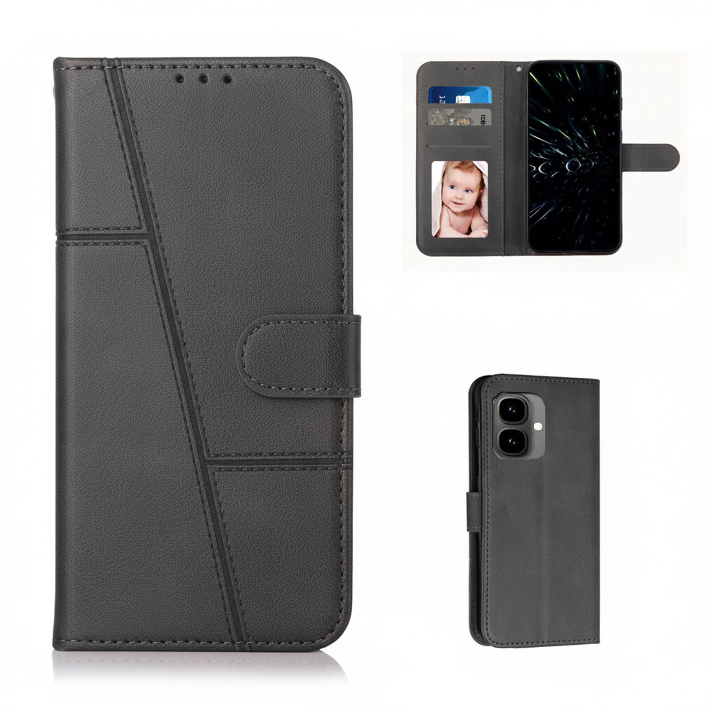 [FREE SHIPPING] BOOKLET LEATHER CASE FOR TECNO SPARK GO 2