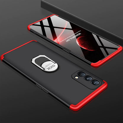 [ FREE SHIPPING] Oppo F19- Gkk Original Shock Proof Full Protection Cover 360 Case With Ring Holder