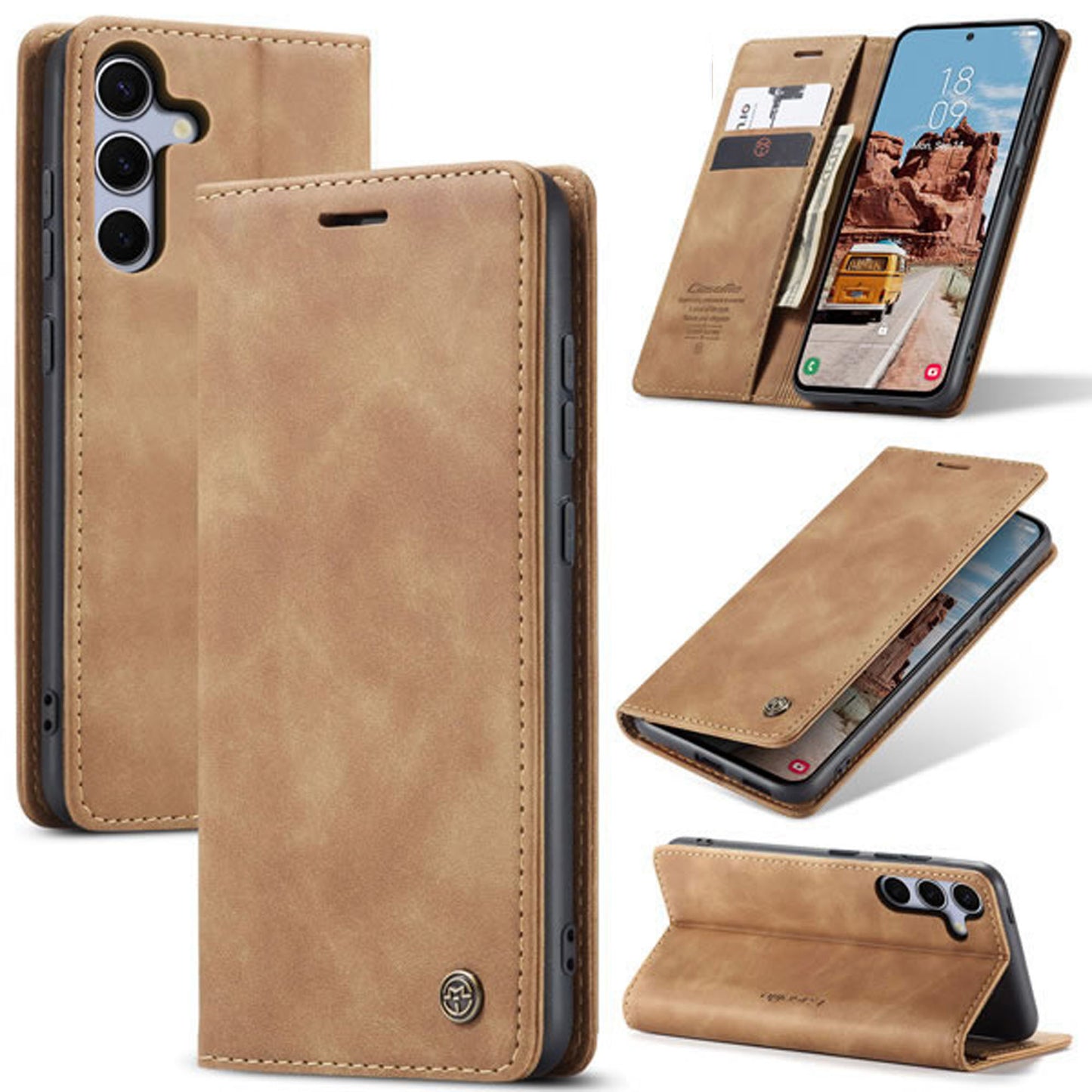 [FREE SHIPPING] CASEME FLIP LEATHER CASE FOR SAMSUNG S25 PLUS