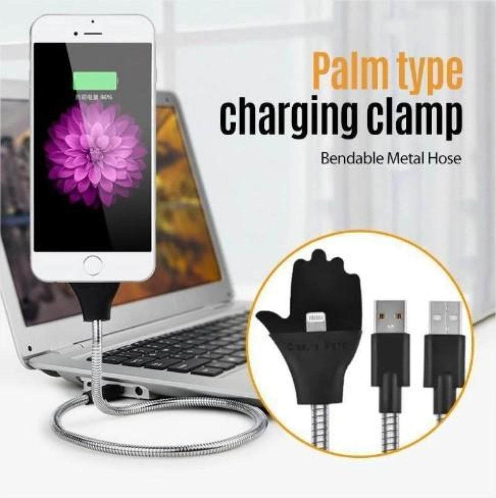 [FREE SHIPPING] Palm Support Data Cable Bendable Hose Car Charging Cable Snake Bracket Line For Type C