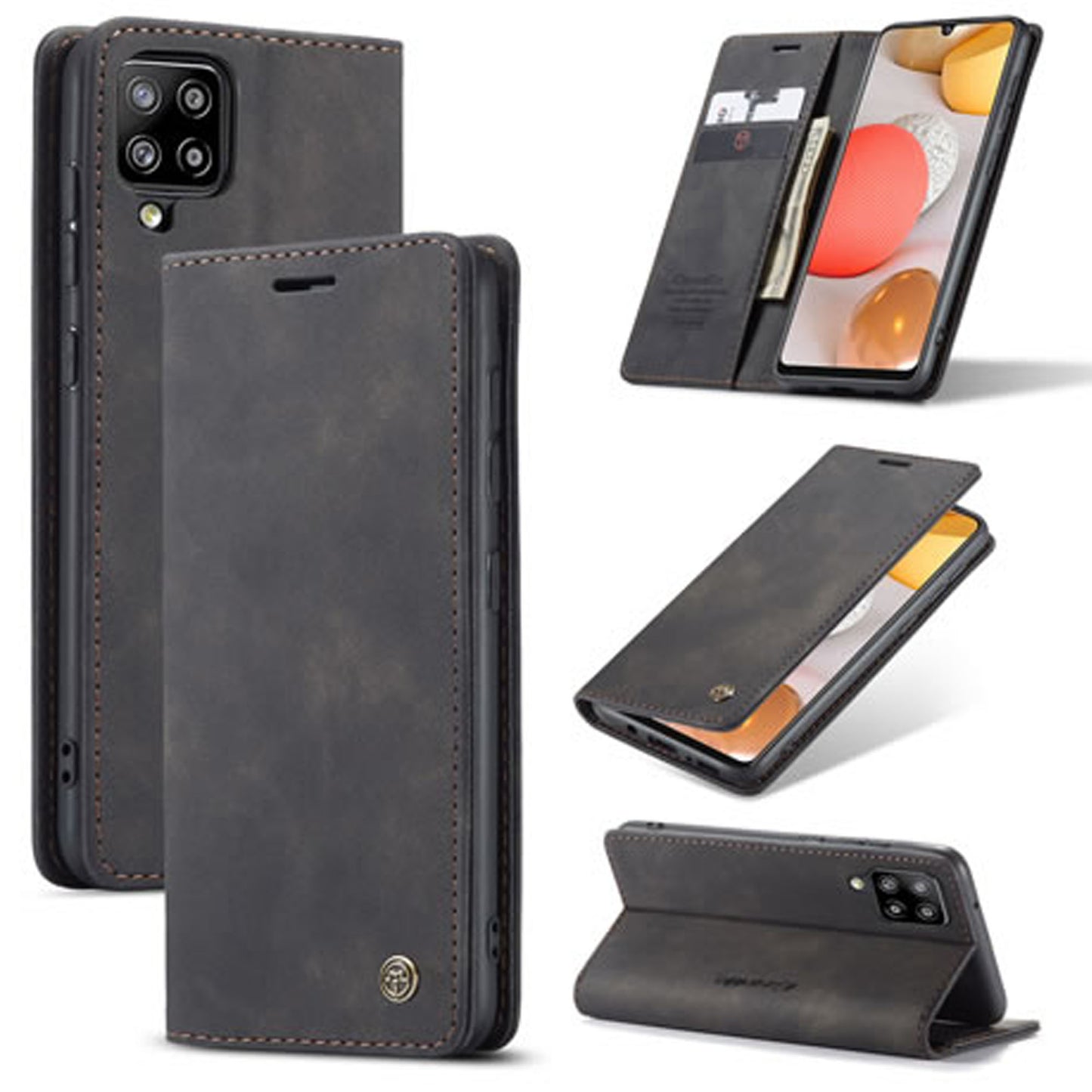 [FREE SHIPPING] CASEME RETRO FLIP LEATHER CASE FOR SAMSUNG A42