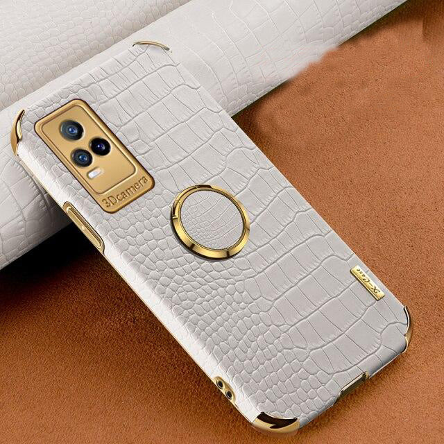 [ FREE SHIPPING] Crocodile Pattern Leather Case For Vivo V21e