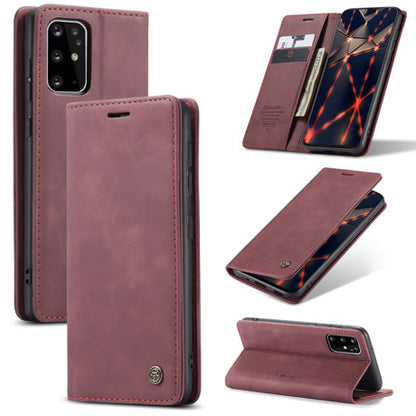 [FREE SHIPPING] CaseMe Retro Leather Case for Samsung S20 Plus Book Style Flip Wallet Magnetic Cover Card Slots Case for Samsung S20 Plus - Brown