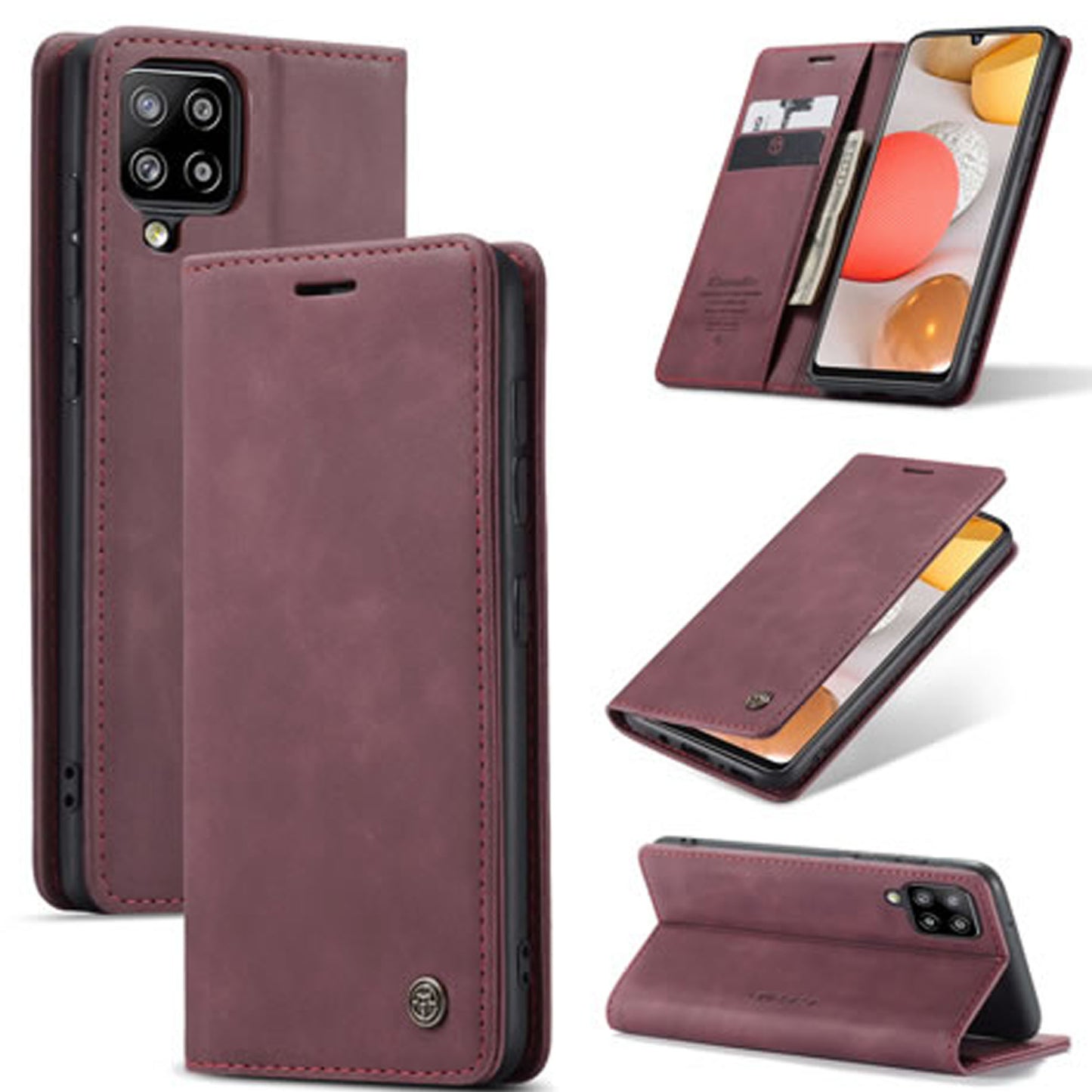[FREE SHIPPING] CASEME RETRO FLIP LEATHER CASE FOR SAMSUNG A42